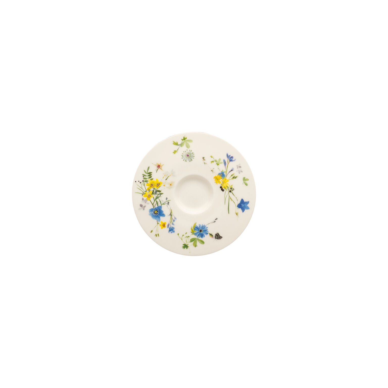 Brillance Bone China Fleurs des Alpes Espresso-Untertasse