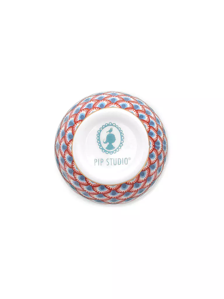 PIP STUDIO Eierbecher 4,5cm FLOWER FESTIVAL Red Light Blue hellblau