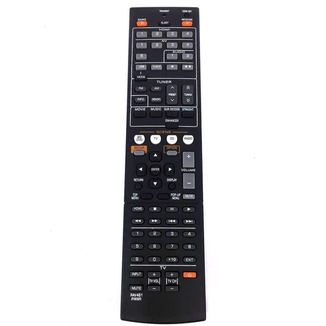 RAV491 ZF30320 TV Fjernbetjening Erstatning til Yamaha TV