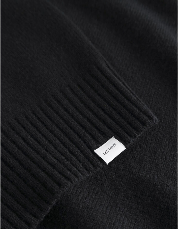 Les Deux Felipe Knit Black/ivory