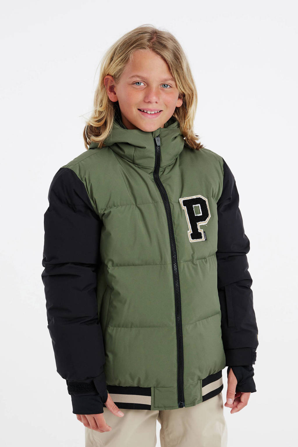 Protest ski-jack PRTLARK JR groen/zwart
