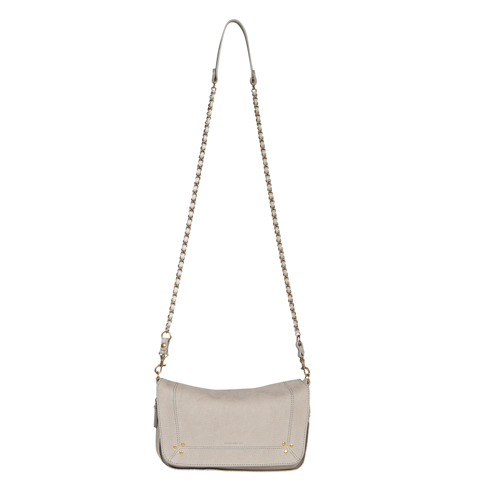 BOBI S - Sac bandoulière en cuir| Gris