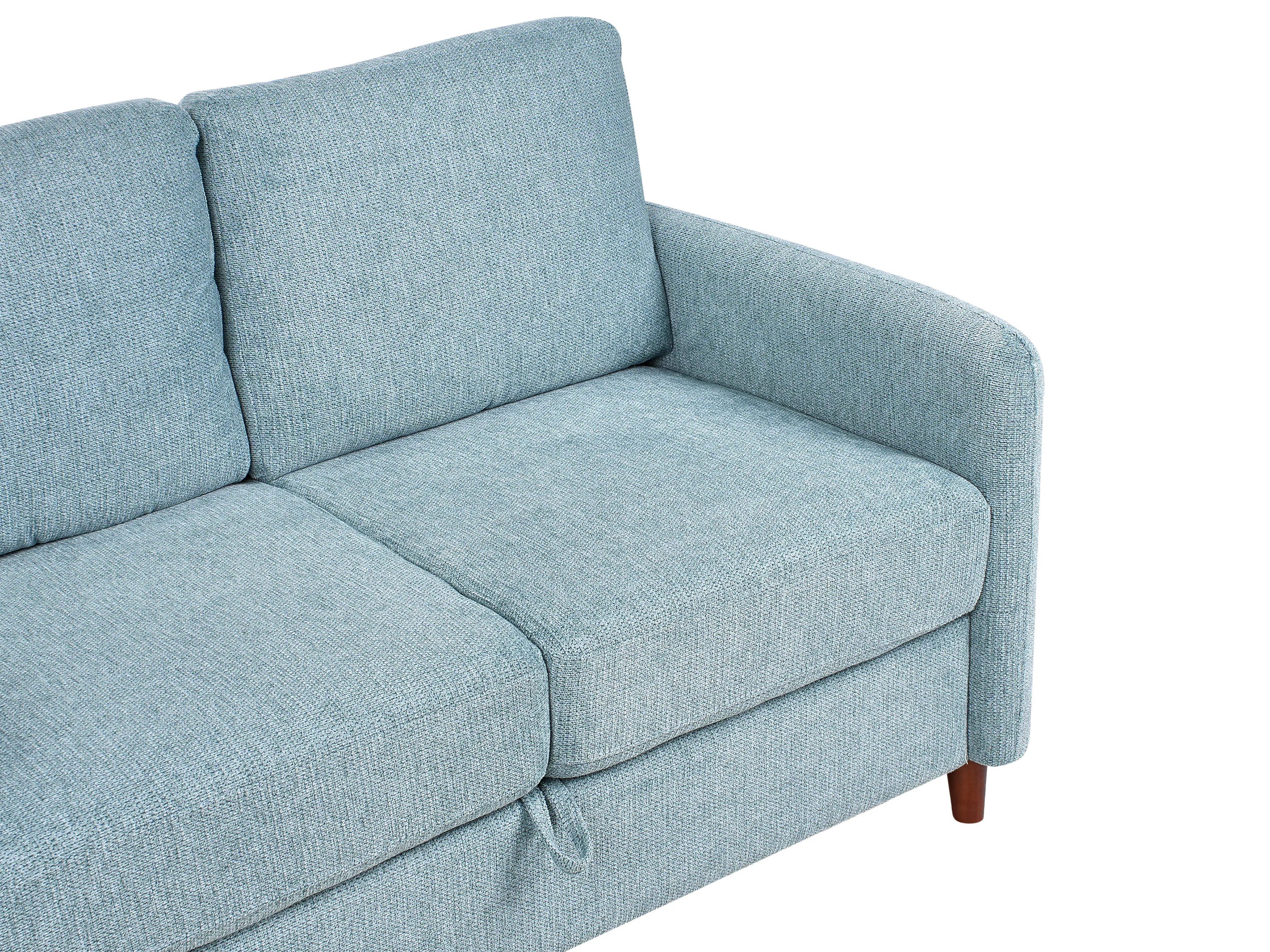 Bank 2-zits MARE Stof Blauw met opbergruimte