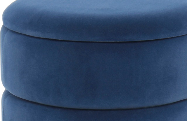 Kayoom Stauraumhocker »Hocker Zero 525, Sitzhocker mit Komfort,runde, moderne Form« 1 Stk. tlg. glamourös, elegant, mit Stauraum, Bezug aus samtweichem Stoff