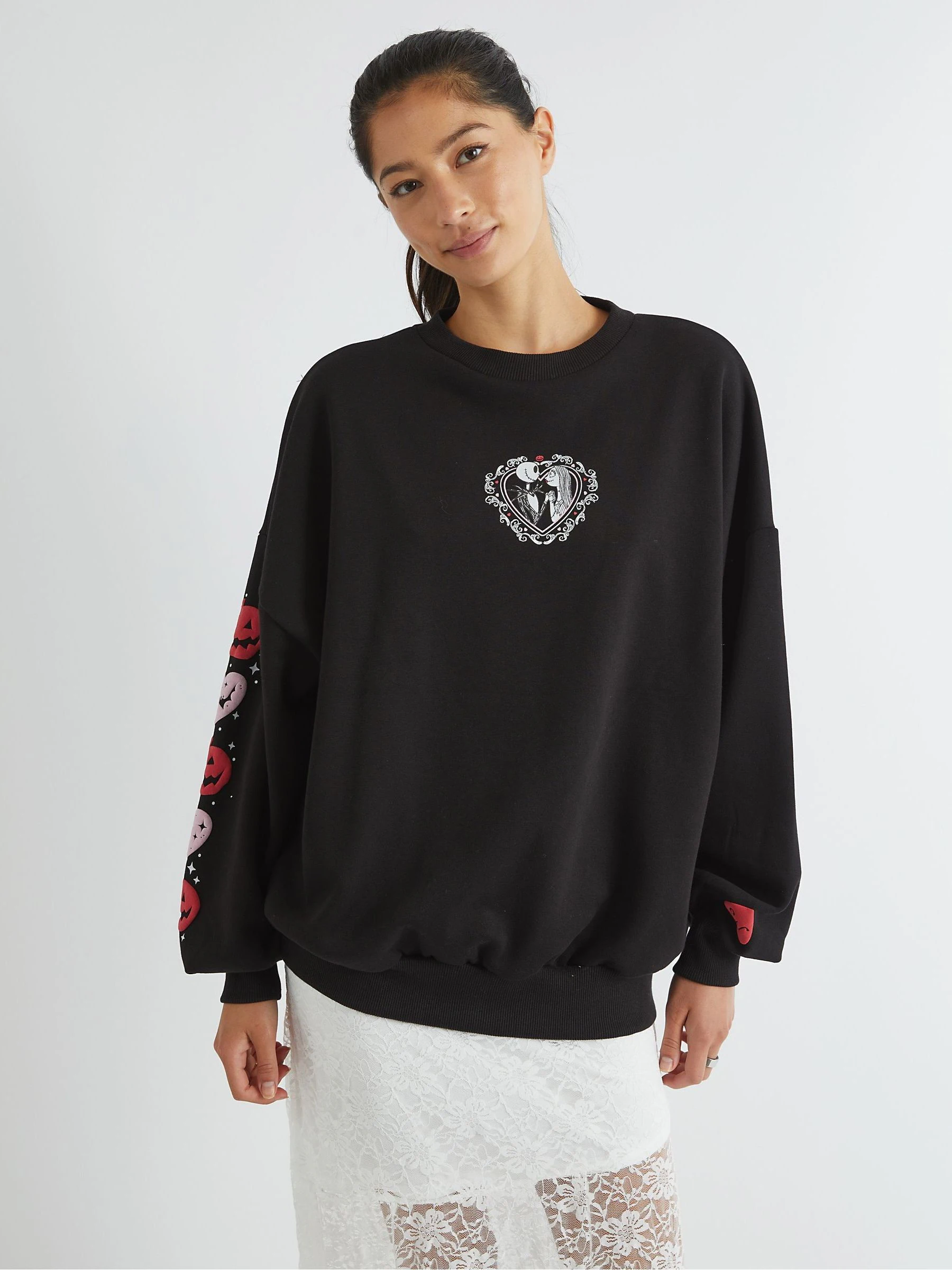 Skinnydip Disney The Nightmare Before Christmas Lovers-sweatshirt