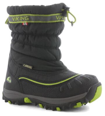 Viking Windchill GTX Vintersko, Black/Lime