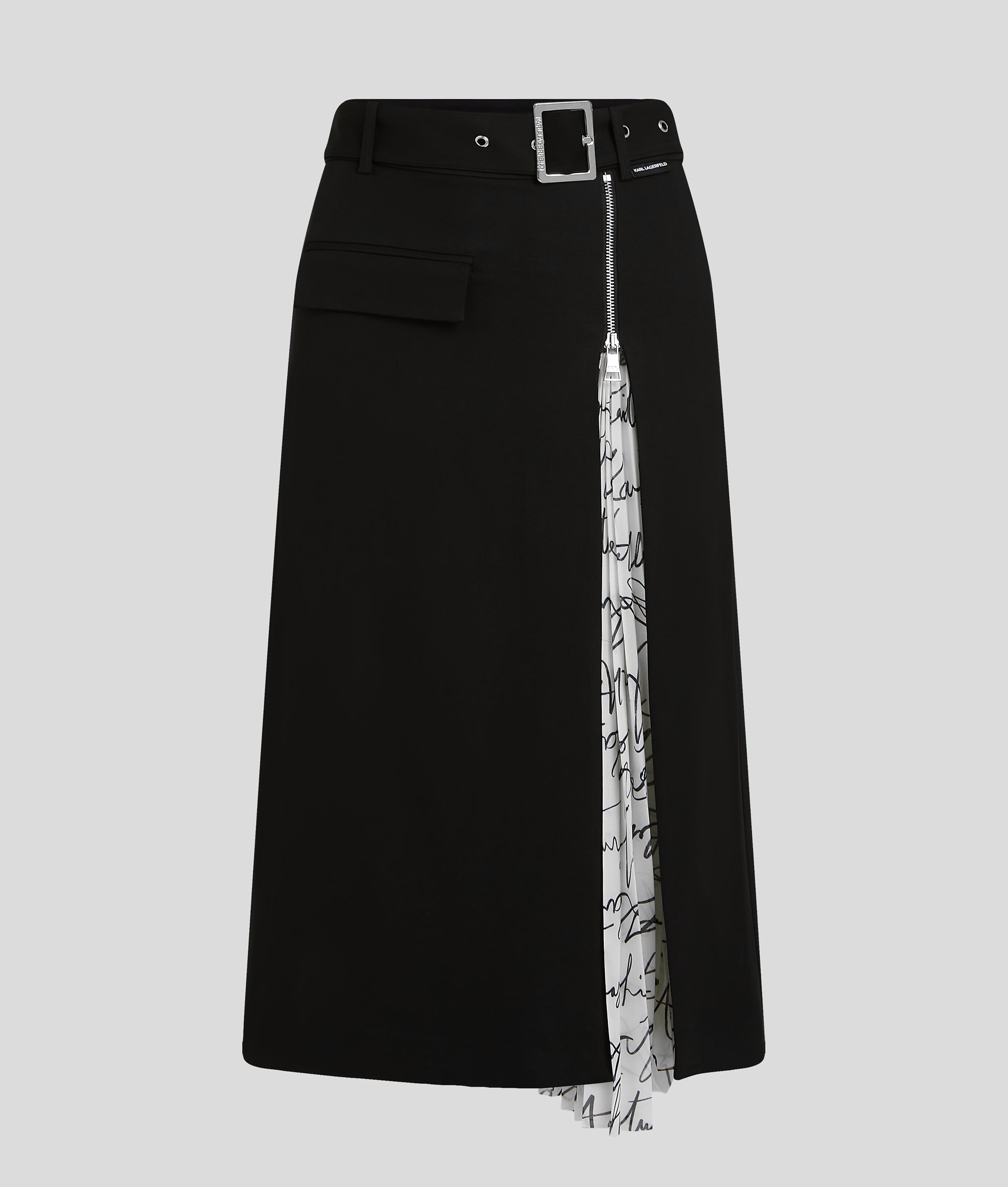 Rok met geplooid paneel
