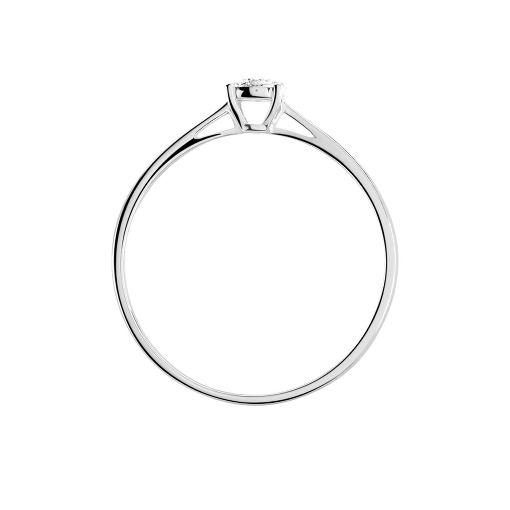 Bague Saranna Or Blanc Diamant Blanc