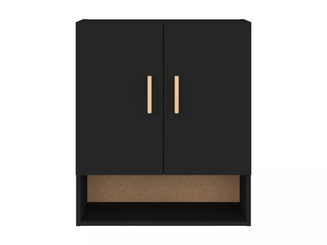 Armoire murale Noir 60x31x70 cm Bois d'ingénierie