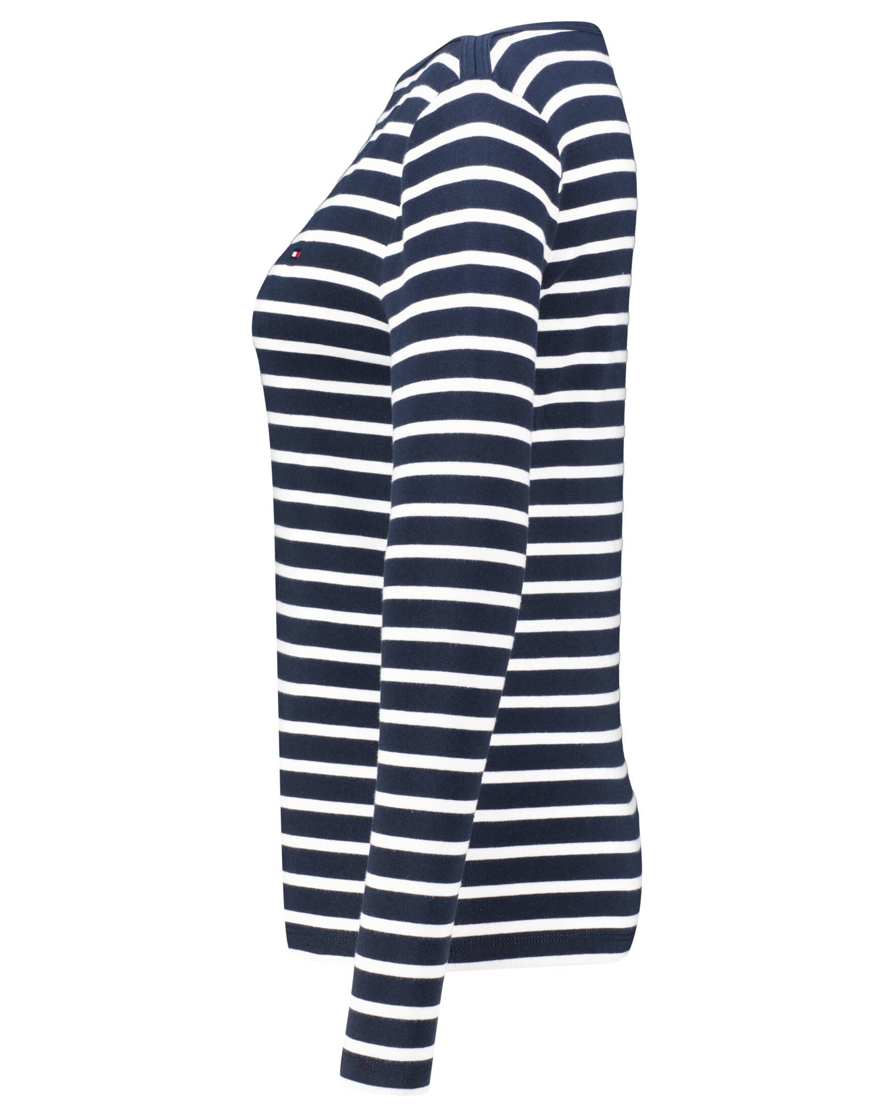 Tommy Hilfiger| Damen Langarmshirt SLIM CODY RIB SLASH-NK LS
