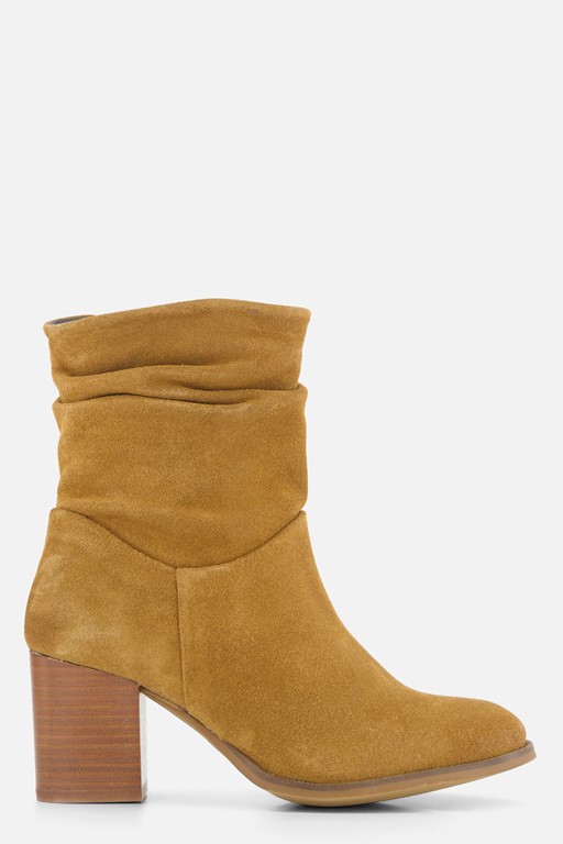 Cellini Enkellaarsjes cognac Suede