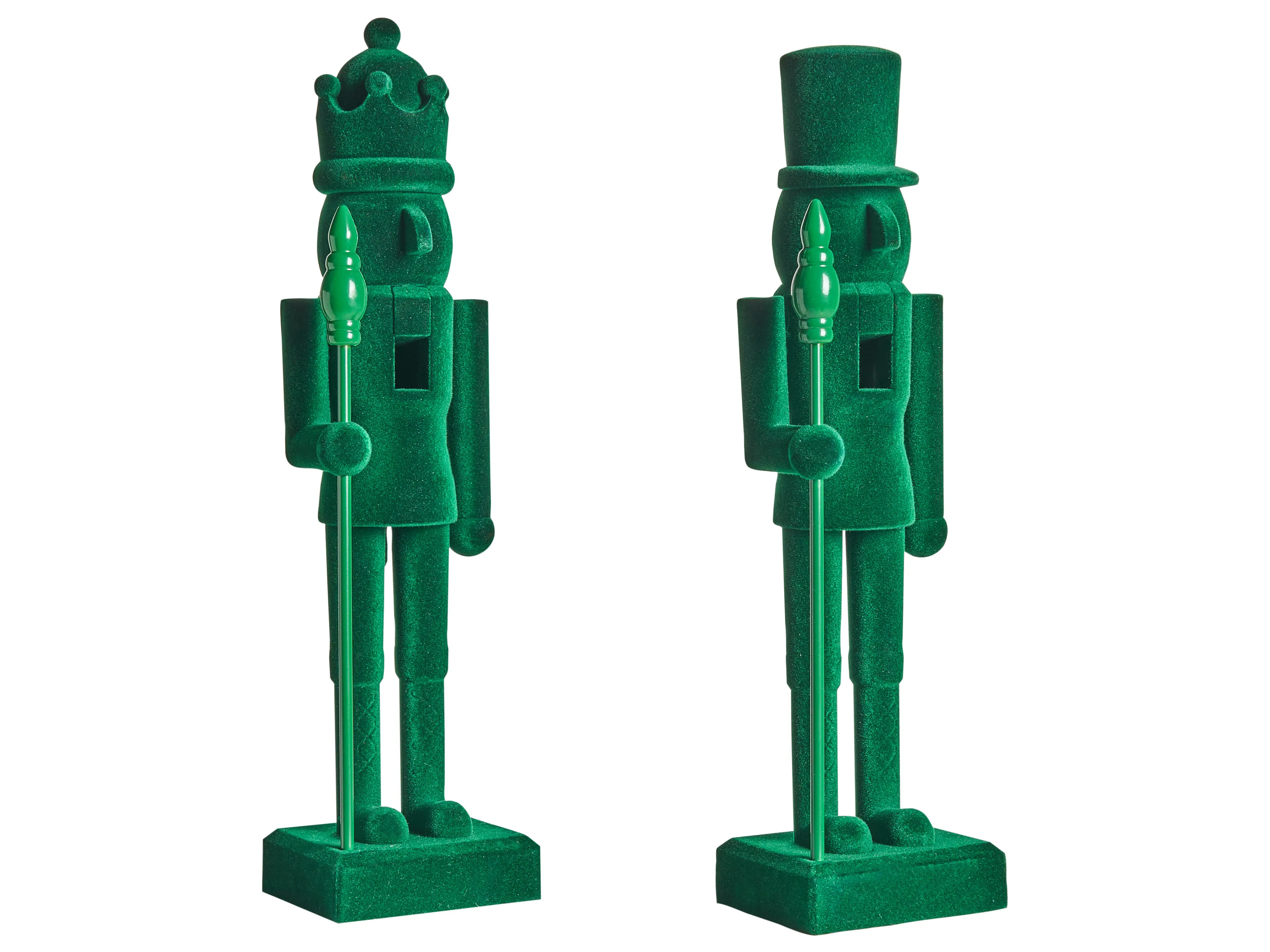Set van 2 figuren FLATEY Notenkraker 40 cm Groen