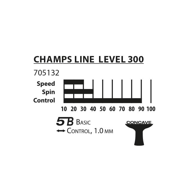 Champs Line Level 300 Tischtennisschläger - Donic-Schildkröt