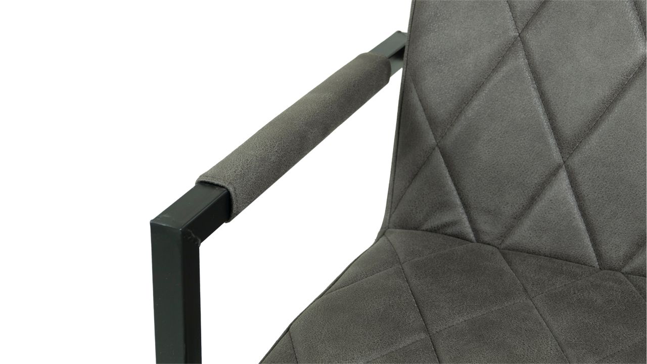 Eetstoel antraciet UK-30.248 Denmark B55 x D55 x H85 cm