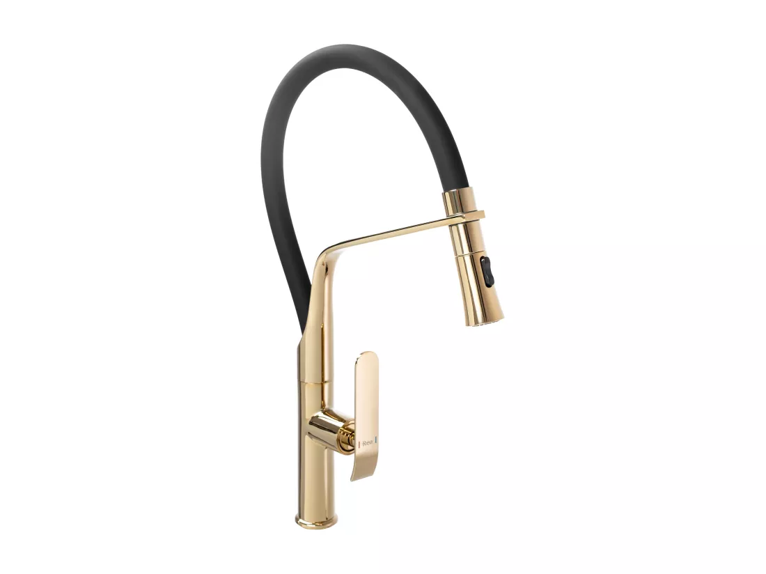 Robinet De Cuisine Rea Castor Black/Gold