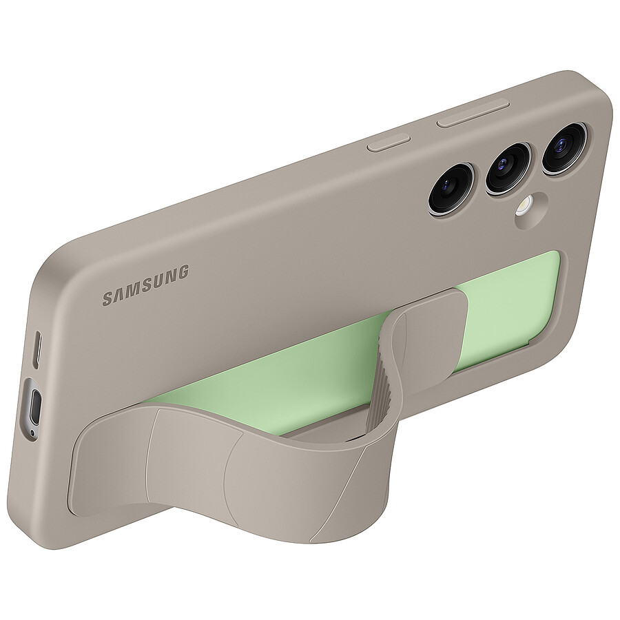 Samsung Coque silicone avec Lanière (Taupe) - Samsung Galaxy S24+