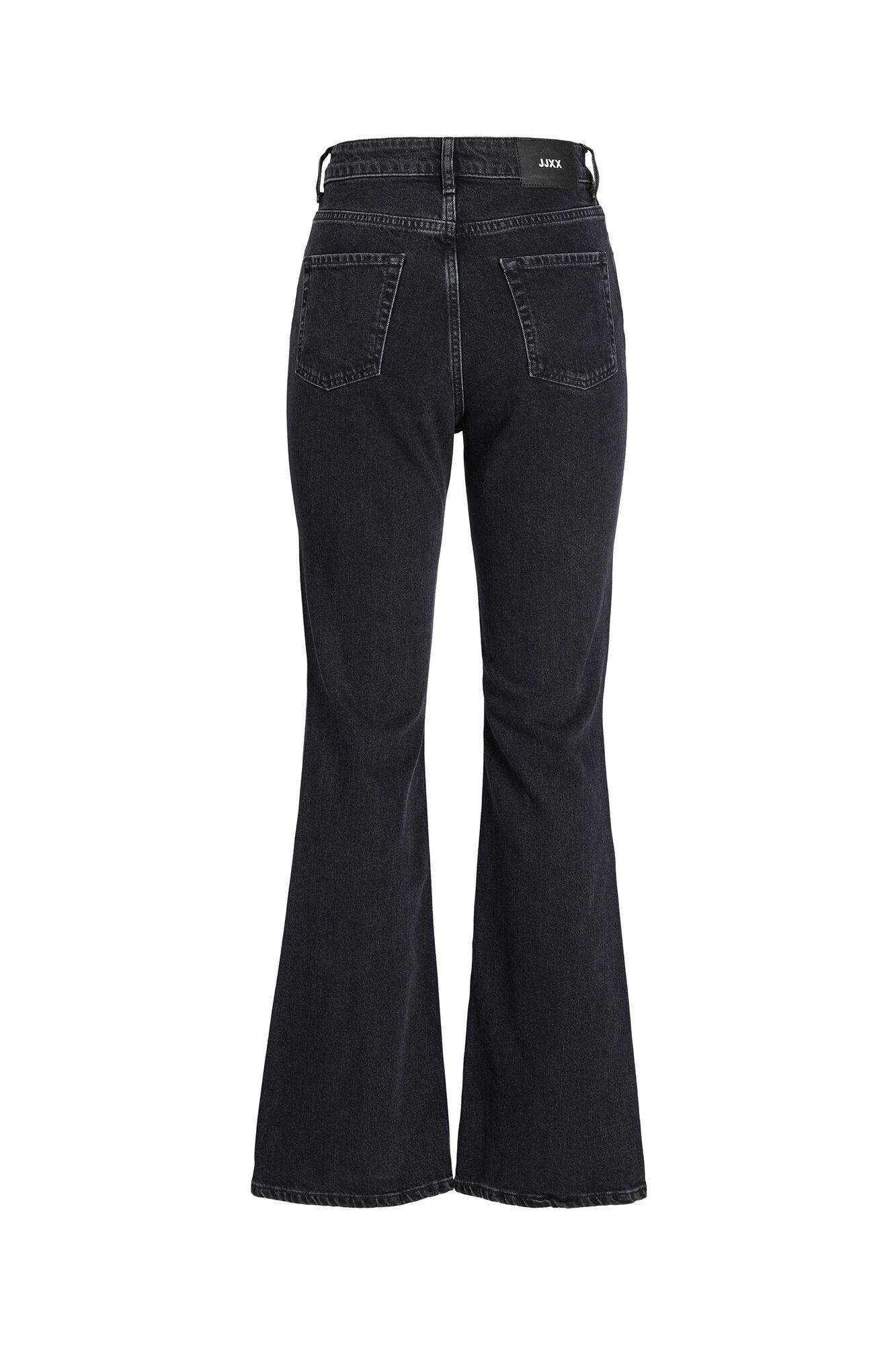 Calça jeans Boot™ut preta de cintura alta