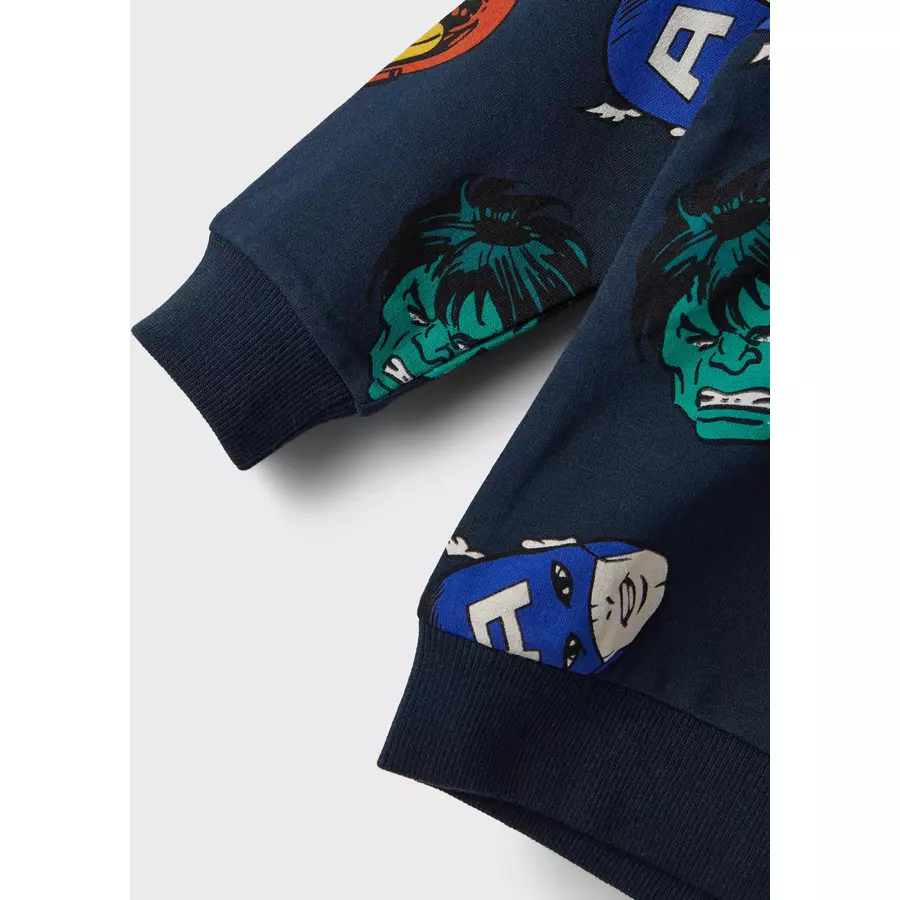 name it Langarmshirt Marvel Nmmniks Dark Sapphire