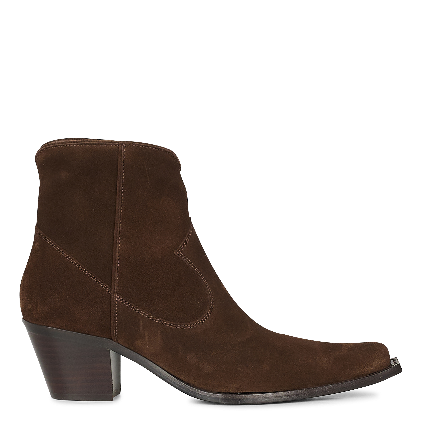 SADIE 50 - Bottines western en cuir| Marron