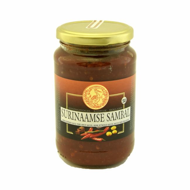 Koningsvogel Sambal Surinaamse Sambal 375g