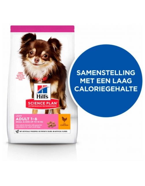Hill's Canine Adult Light Small&Mini Breed Kip - Hondenvoer