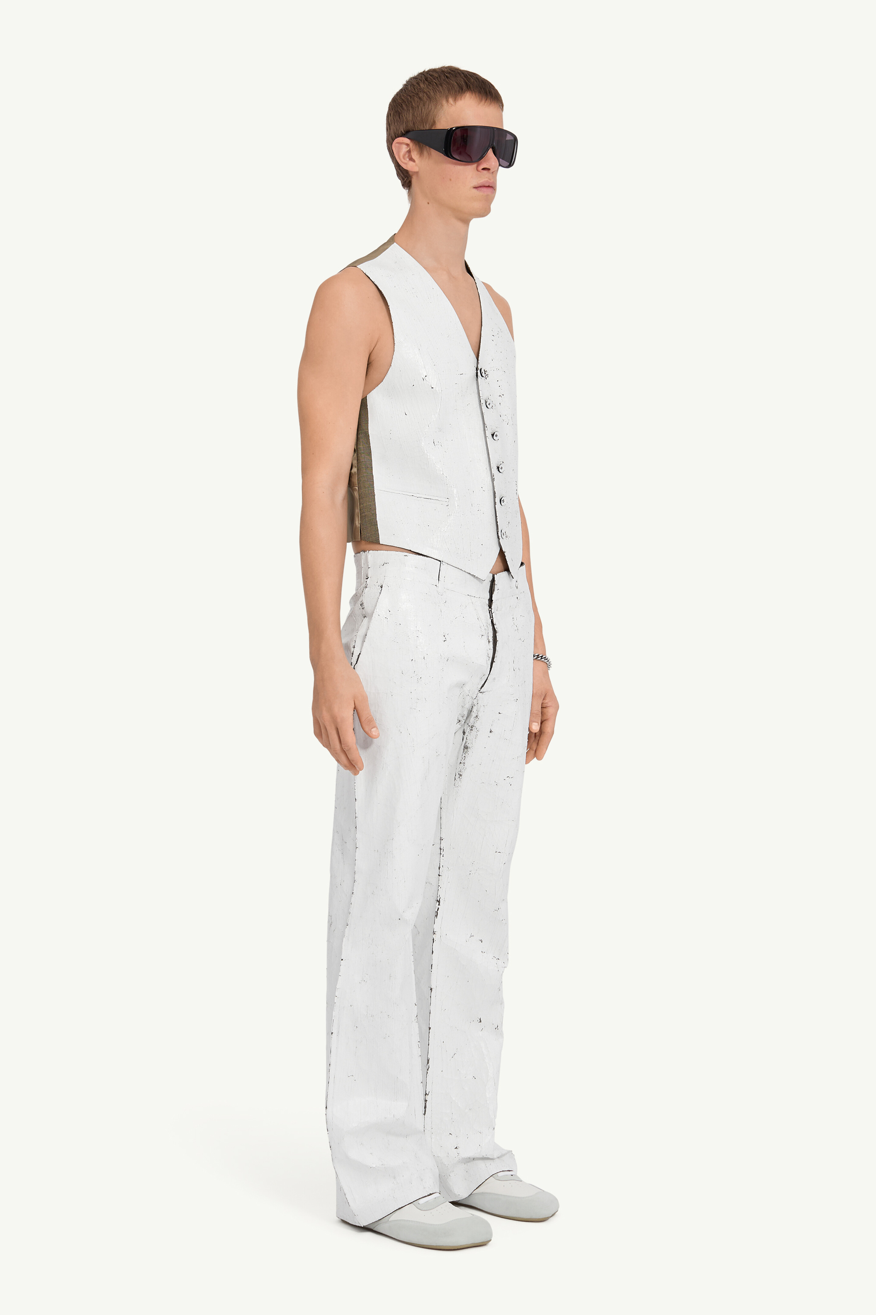 Gilet de costume mi-peint