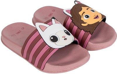 Gabby's Dollhouse Pool Sliders Slippers, Rosa