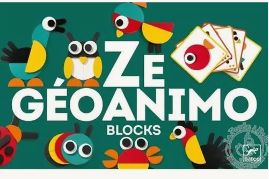 Djeco dj06432 Géoanimo blocks