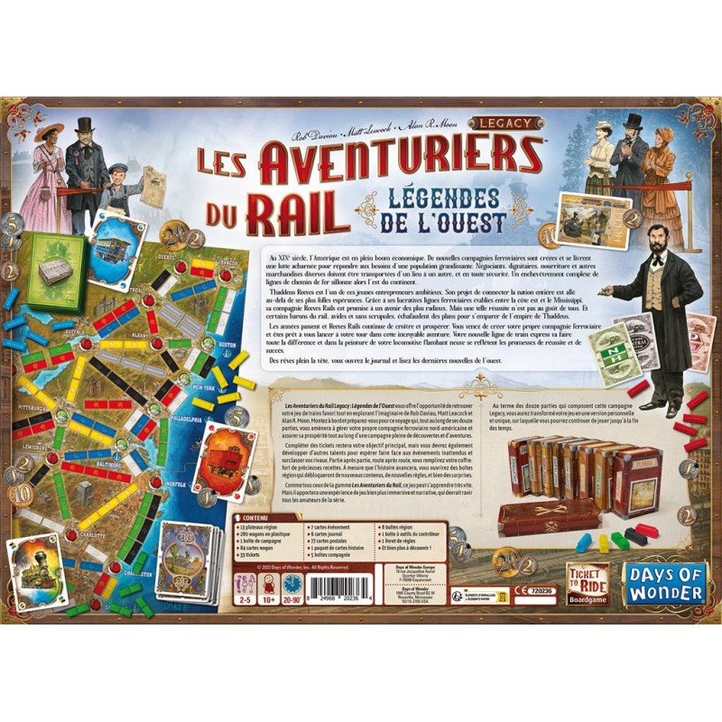 Les aventuriers du rail Legacy : Légendes de l’Ouest