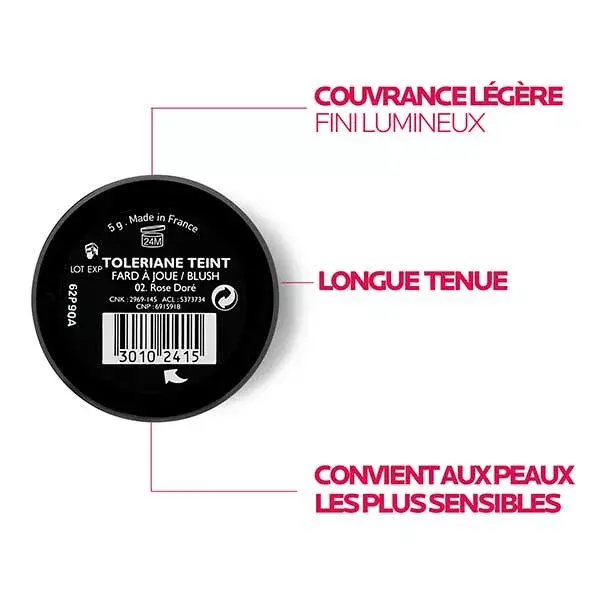 Blush La Roche Posay Toleriane Nº 02 Ouro Rosa 5g