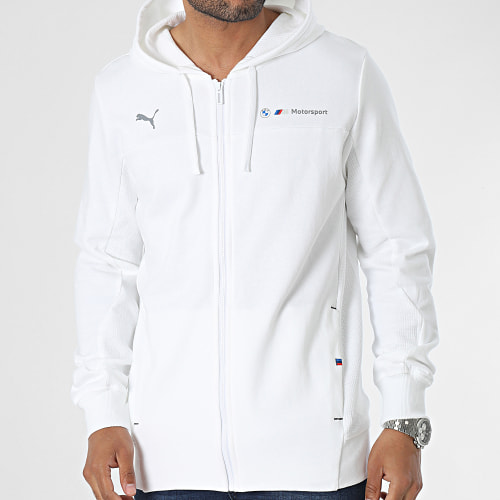 Sweat Zippé Capuche SDS 621866 BMW M Motorsport Blanc