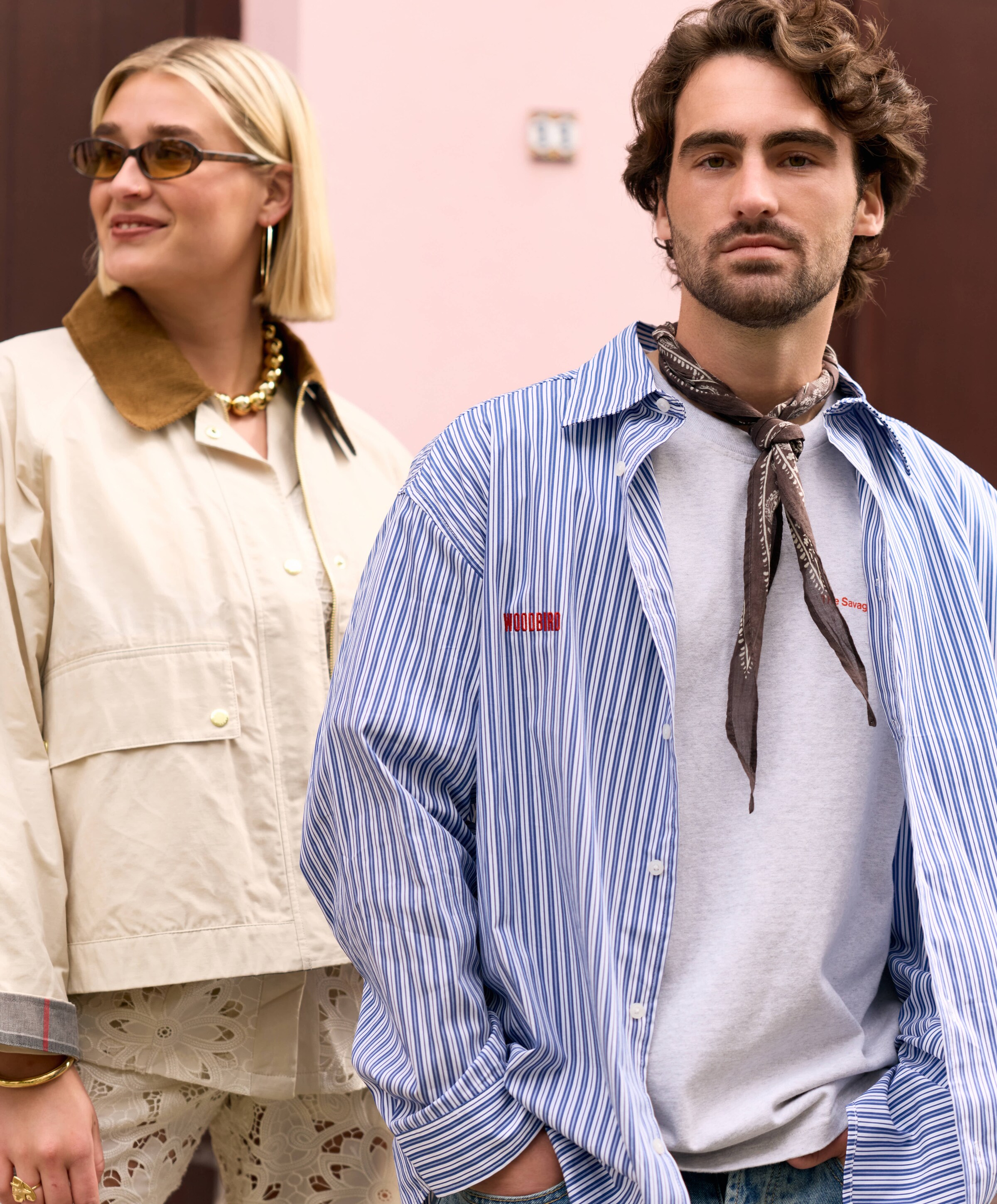 Neo Noir Dames sjaal bruin