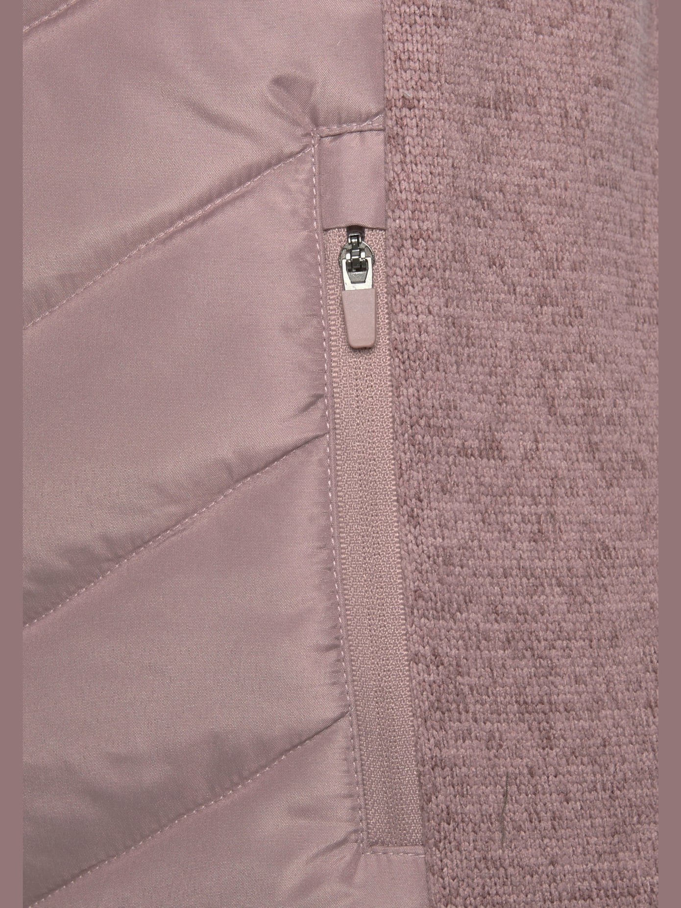 Doudoune veste matelassée en tricot polaire doux aux manches