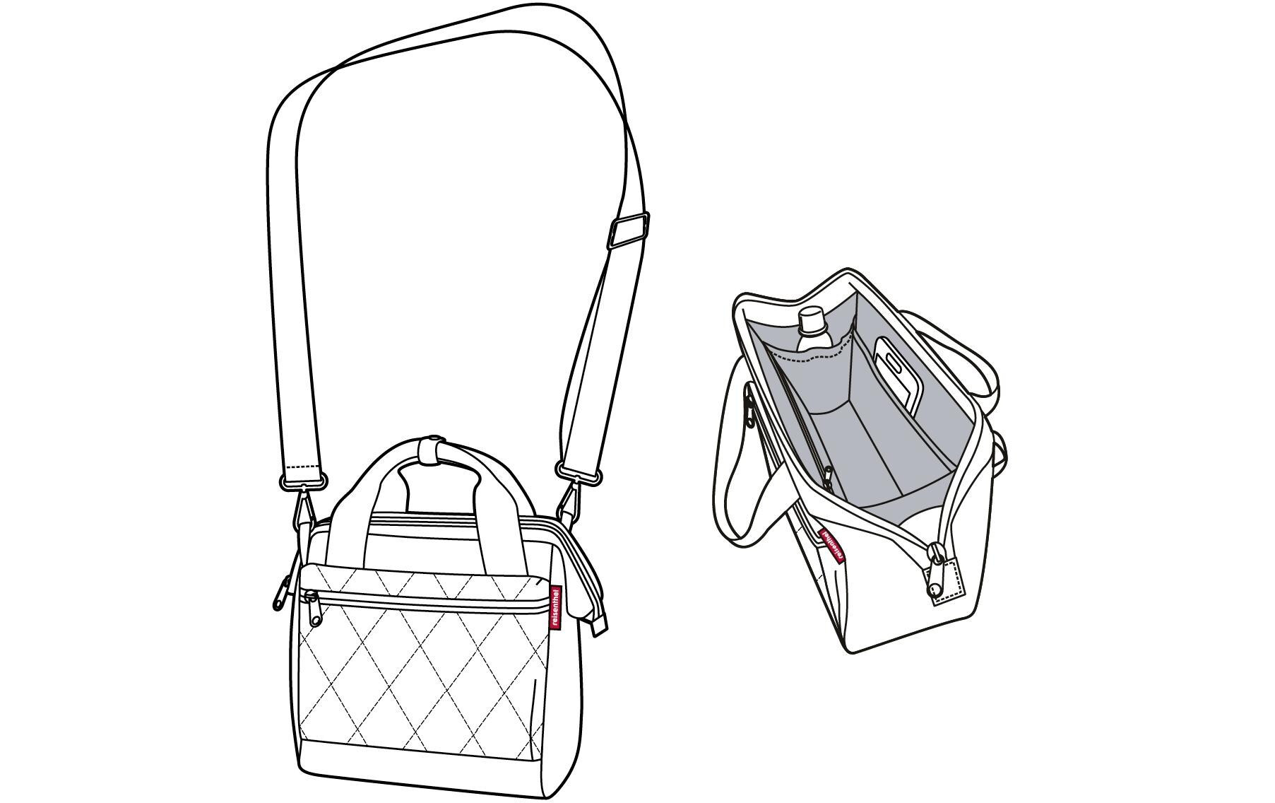 Umhängetasche Allrounder Cross Rhombus Midnight GoldCrossbody Bag für jeden Tag