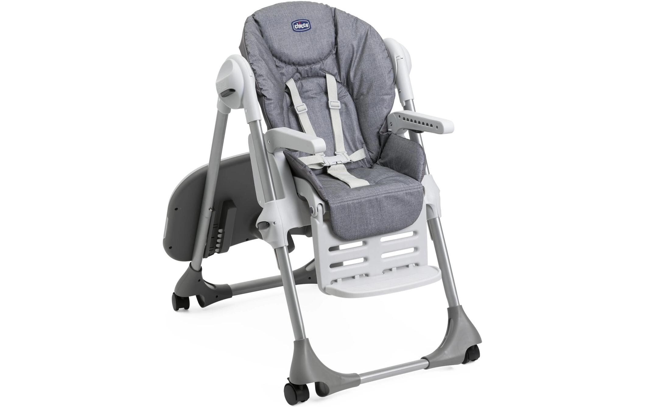 Hochstuhl Polly Easy Grey Melange<br>Perfekter Kinderhochstuhl für die Mahlzeit