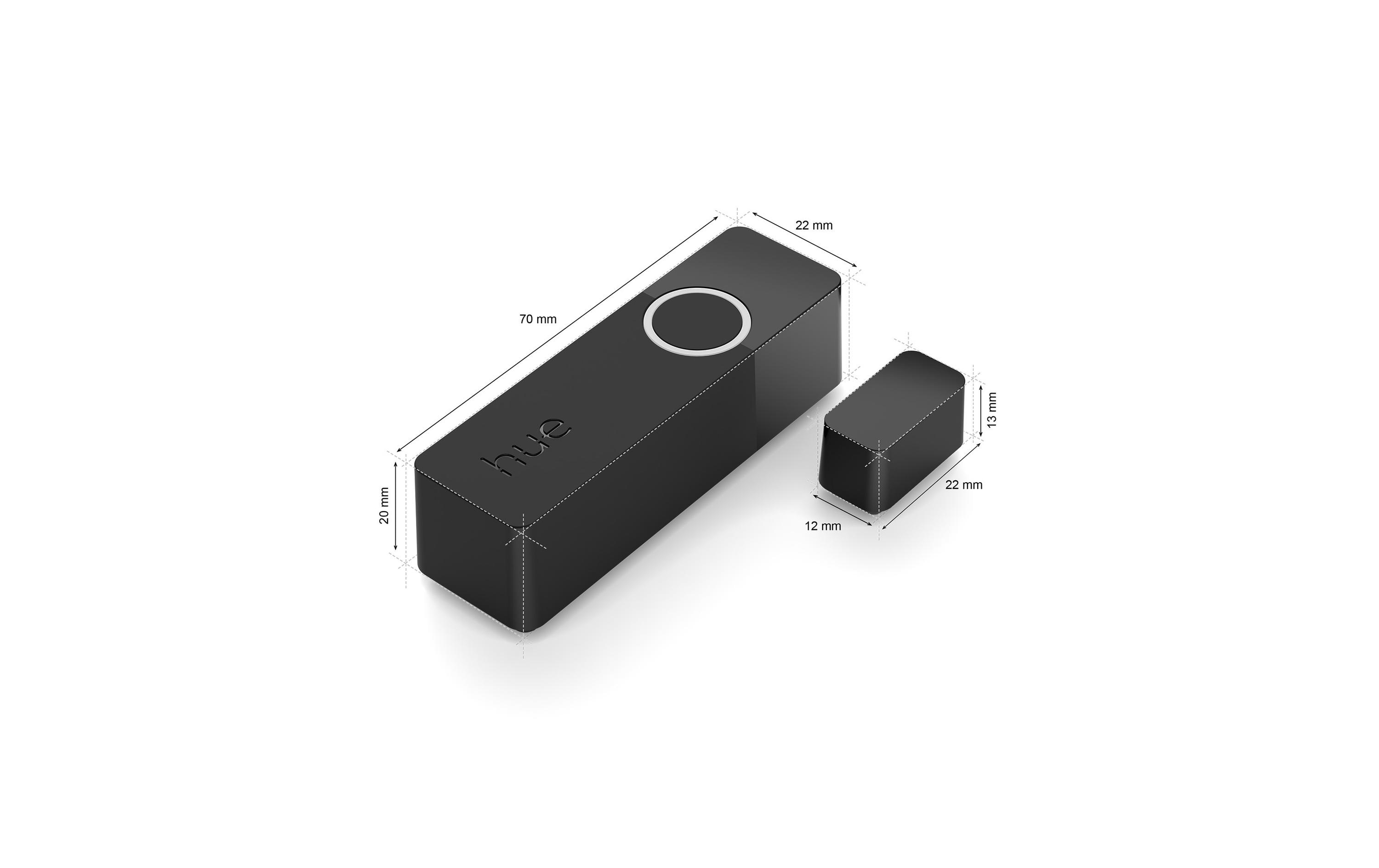 Secure Kontaktsensor Doppelpack, SchwarzKontaktsensor