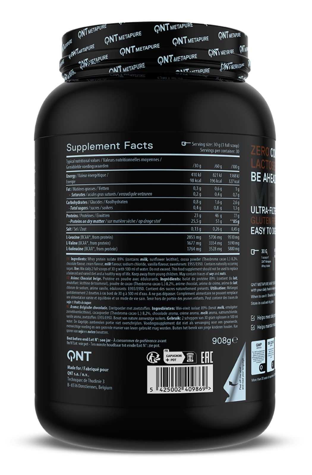 QNT Metapure Whey Zero Carboidrato 908 g