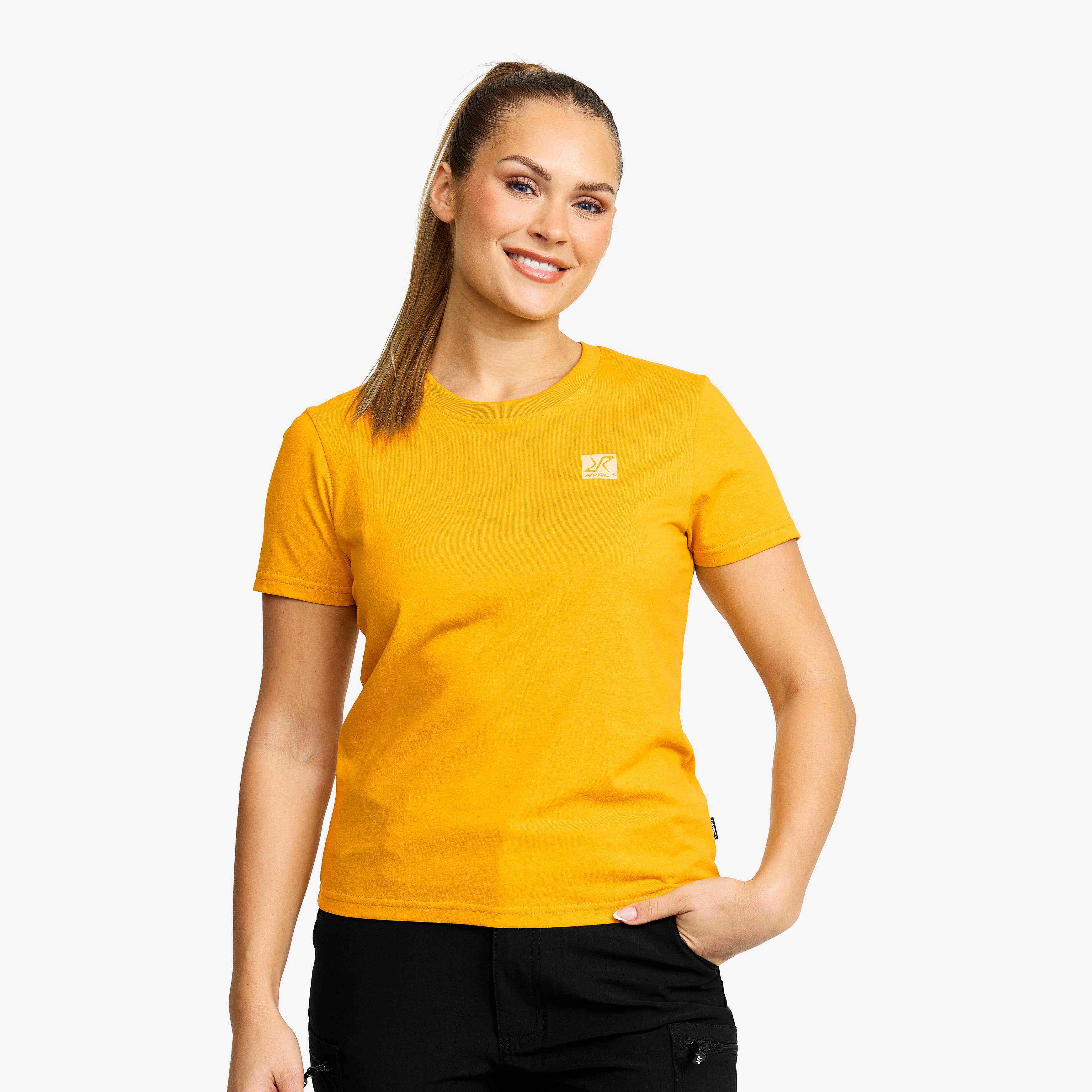 Easy Slim Fit T-shirt  Dame Golden Yellow