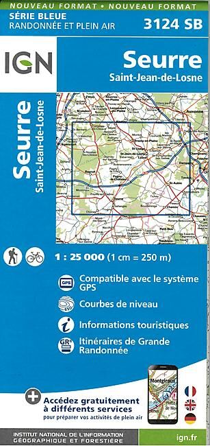 IGN - 3124 SB SEURRE 1 25 000