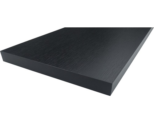 Essenhouten plank, zwart, 19x200x1000 mm