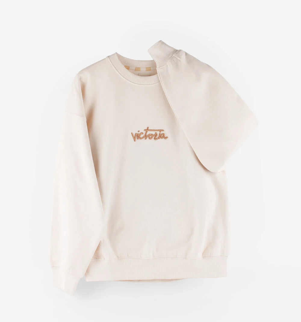 SWEAT-SHIRT COTON TEXTECRUDO