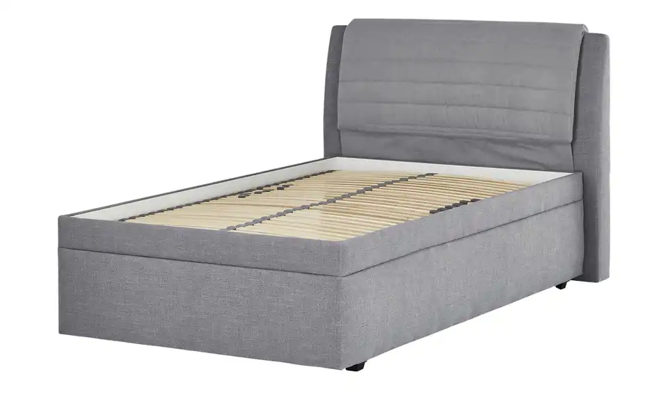 Polsterbettgestell York Grau 120 cm
