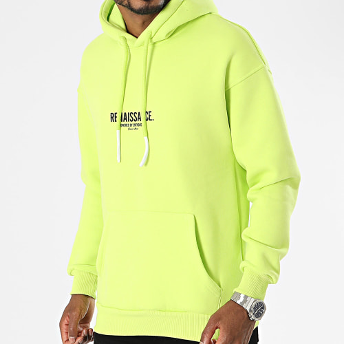 Sweat Capuche Jaune Vif