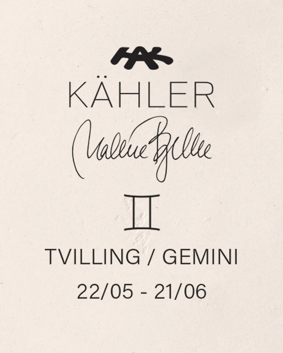 Kähler  Astro Tvilling, hvid - H23 cm.