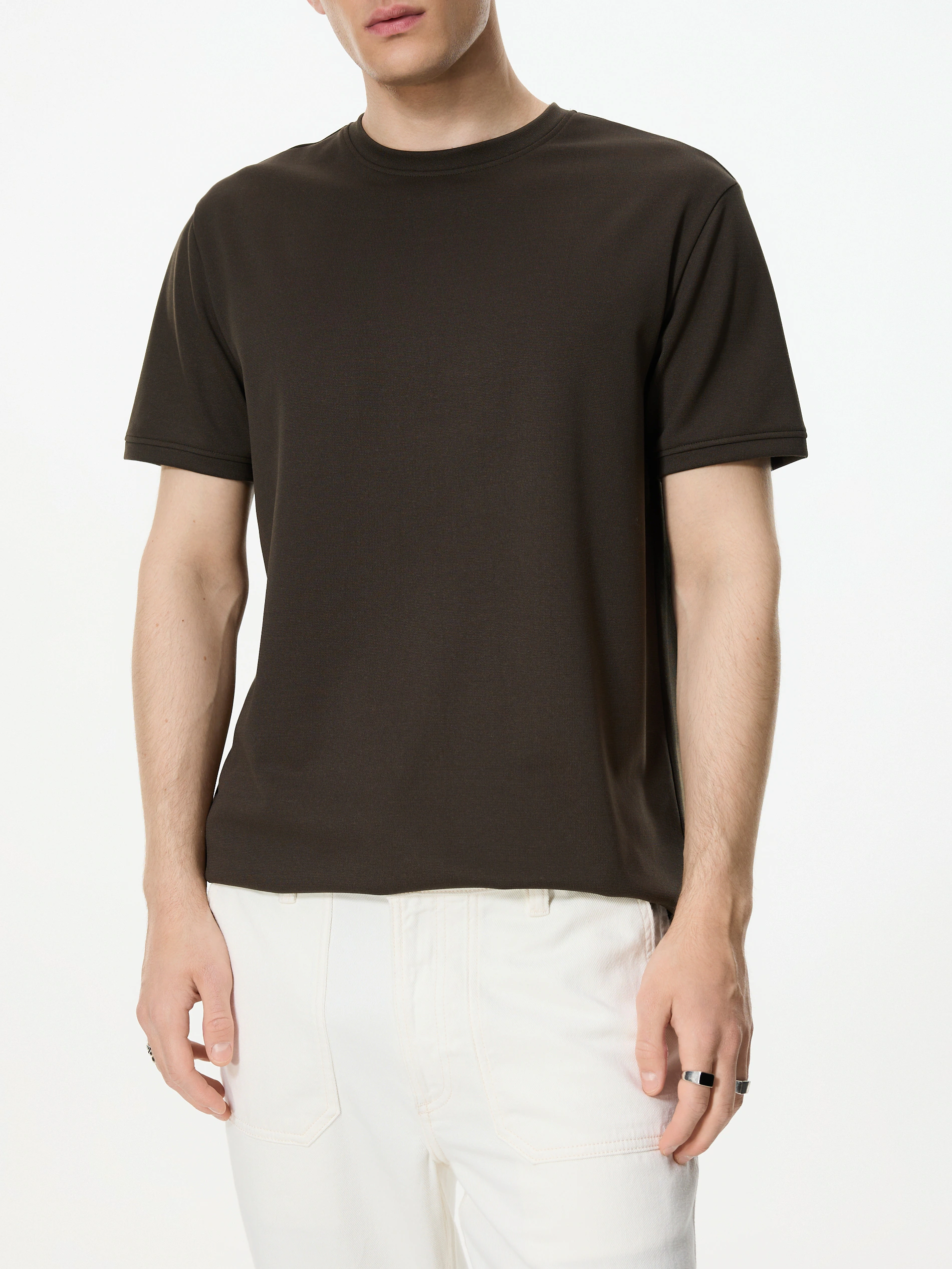 Regular-T-Shirt mit Lyocell
