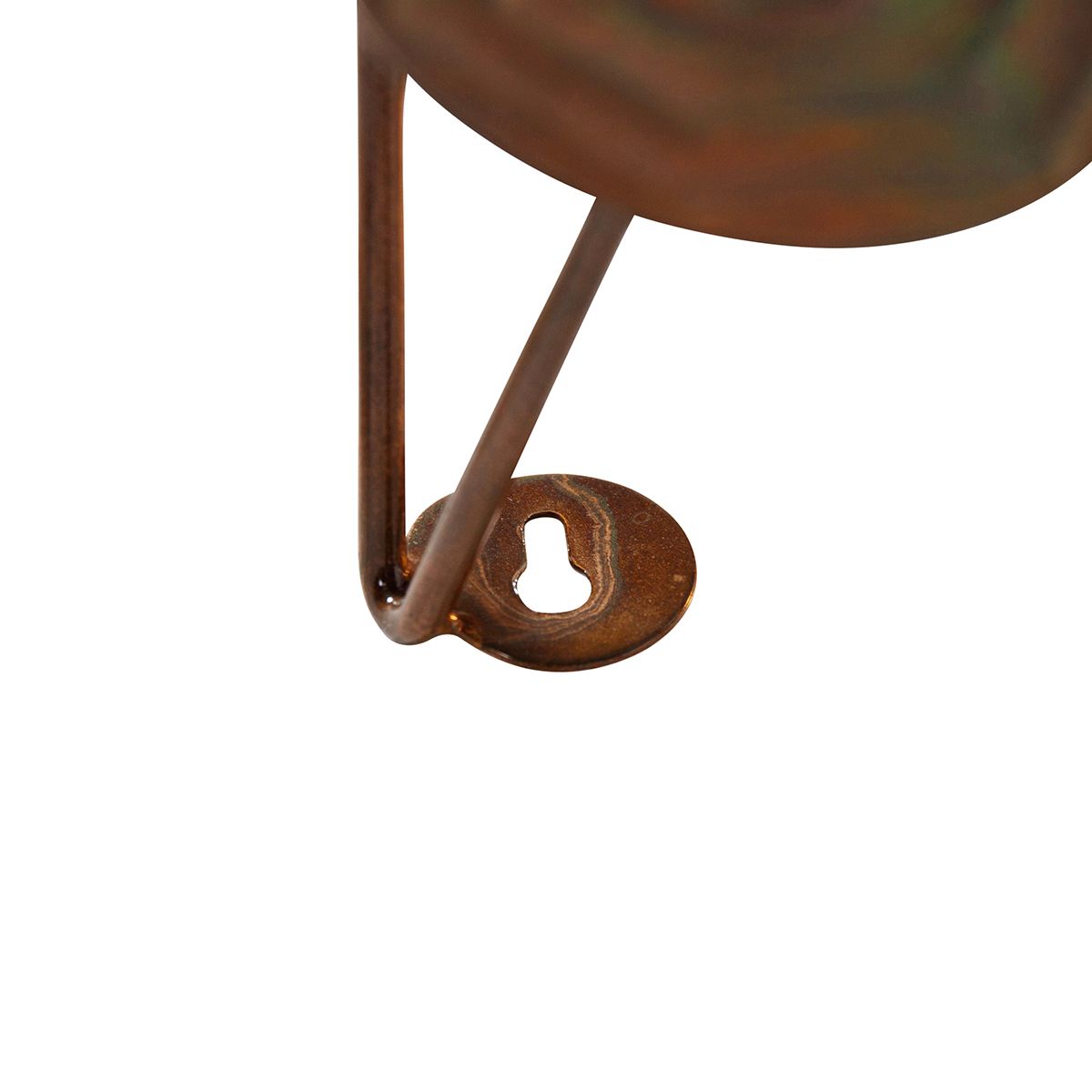 Art Deco wandlamp koper 77 cm - Circles