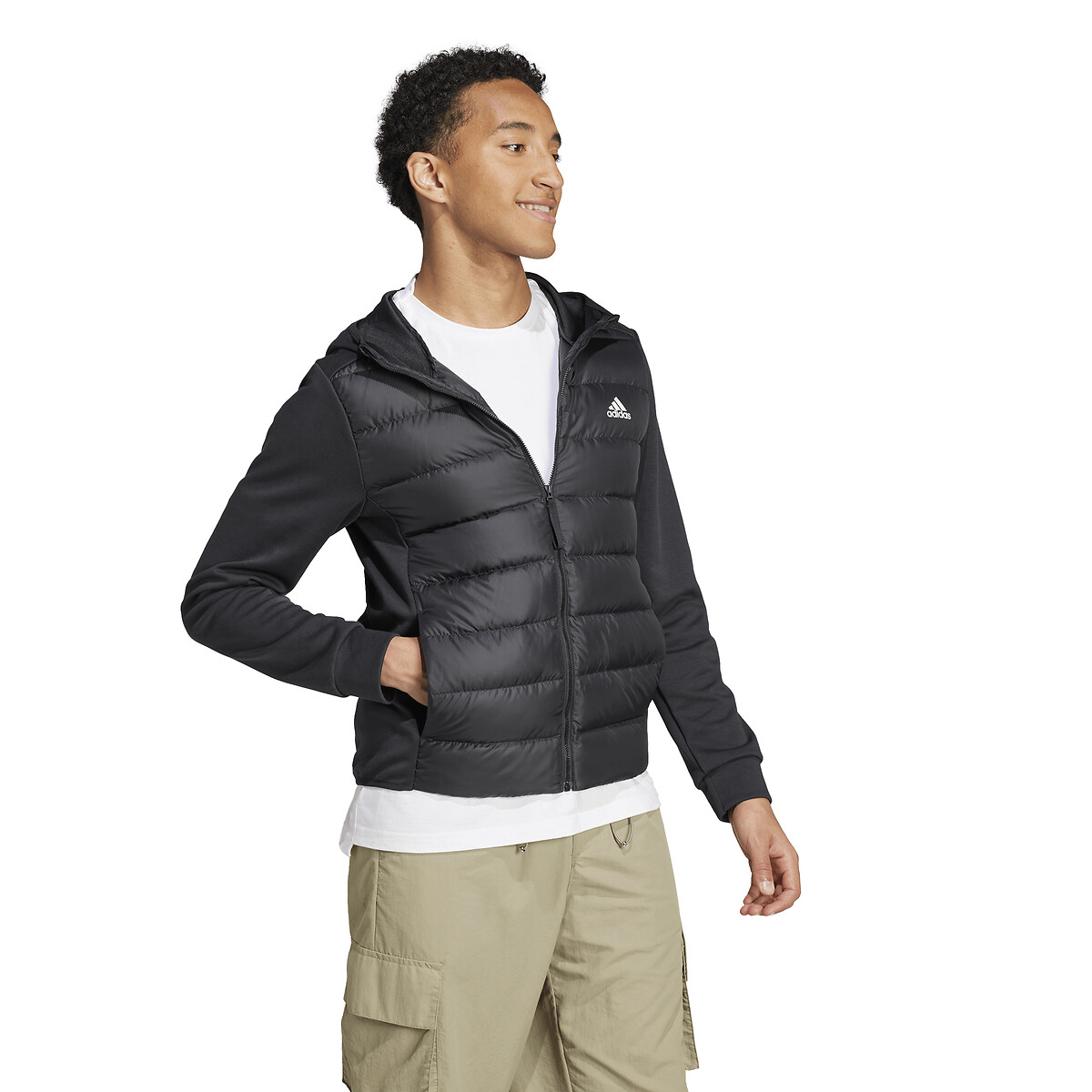 ADIDAS ROUPAS ESPORTIVAS<br>Jaqueta híbrida de plumas Essentials
