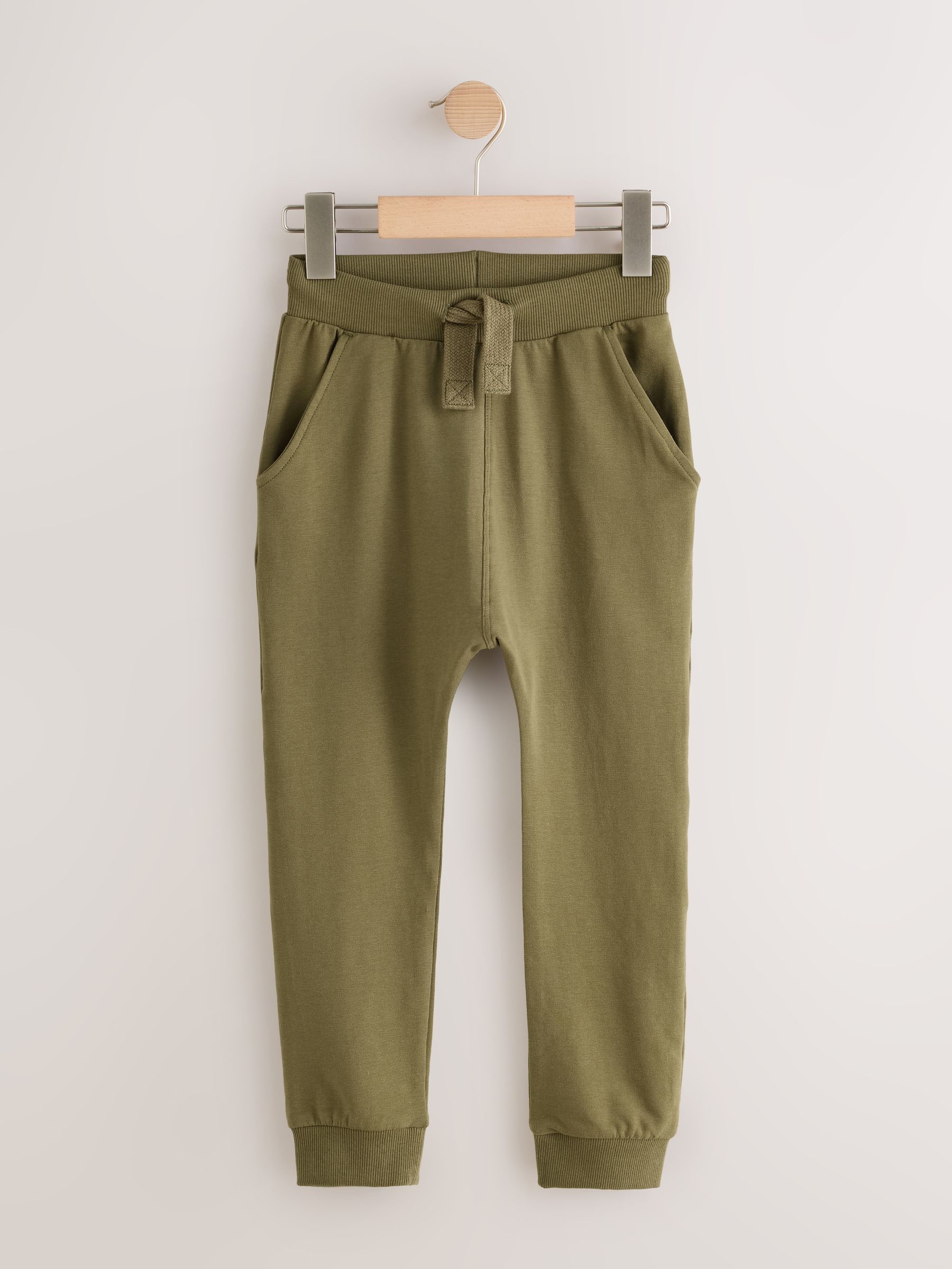 Grijs/zwart/groen - Verpakking van 5 joggingbroeken (3mnd-7jr)