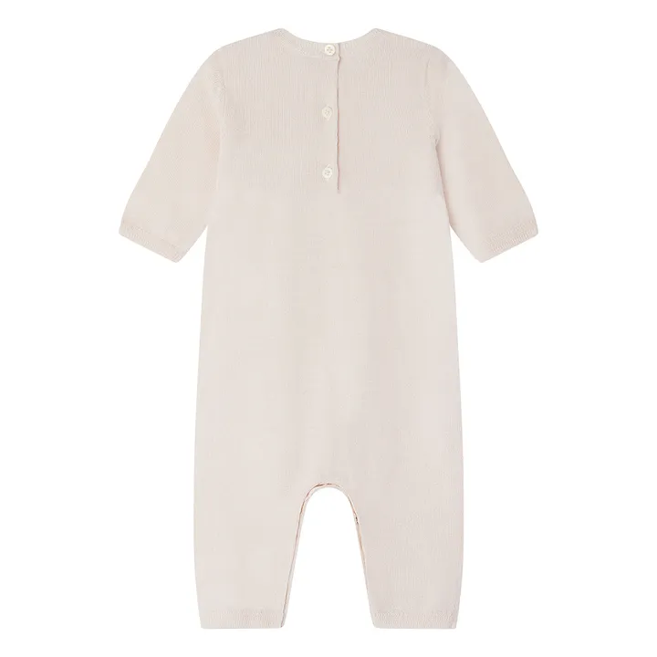 Bonpoint Combinaison Laine Cerises Tilouana | Rose poudré