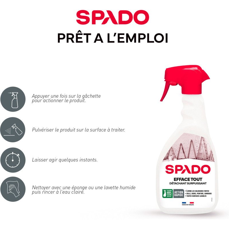 Détachant surpuissant Spado Efface tout - Spray 500 ml